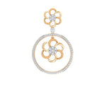 Load image into Gallery viewer, Round & Flower Diamond Pendent - 1687447797