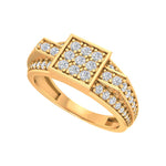 Load image into Gallery viewer, Splended Gold Ring with Diamond Encrusted Band - 1687361887