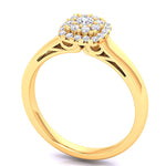 Load image into Gallery viewer, Square Top Fully Encrusted Diamond Ring - 1687447789