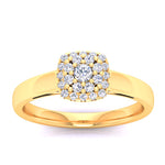 Load image into Gallery viewer, Square Top Fully Encrusted Diamond Ring - 1687447789