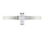 Load image into Gallery viewer, Cross Siver Diamond Ring - 1687447412