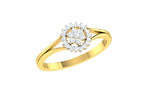 Load image into Gallery viewer, Flower Enclosed in a Circle Diamond Ring - 1687367350