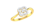 Load image into Gallery viewer, Clover Shaped Wavy Band Diamond Ring - 1687367347