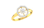 Load image into Gallery viewer, Octagon Shaped Ring with Floral Center - 1687367468