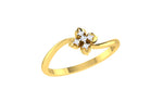 Load image into Gallery viewer, Wavy Shaped Band Flowery Diamond Ring - 1687367450