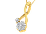 Load image into Gallery viewer, Elegent loop Pendent with Diamond Eencrusted Ends - 1687366048