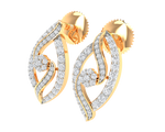 Load image into Gallery viewer, Swirls Fully Encrusted in Diamond Earrings - 1687366882