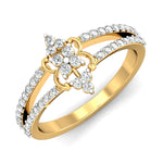 Load image into Gallery viewer, Crown-Like Ring with Diamond Band - 1687447547