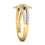 Load image into Gallery viewer, Crown-Like Ring with Diamond Band - 1687447547