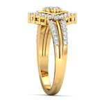 Load image into Gallery viewer, Spade Shaped Diamond Border Ring - 1687447540