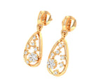Load image into Gallery viewer, Bouquet Style Golden & Diamond Earrings - 1687447776