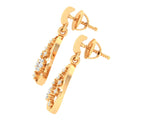 Load image into Gallery viewer, Bouquet Style Golden & Diamond Earrings - 1687447776