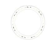 Detailed Heart & Circle Silver Ring - 1687447421