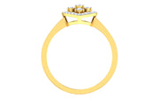 Spade Shaped Elegant Diamond Ring - 1687367369