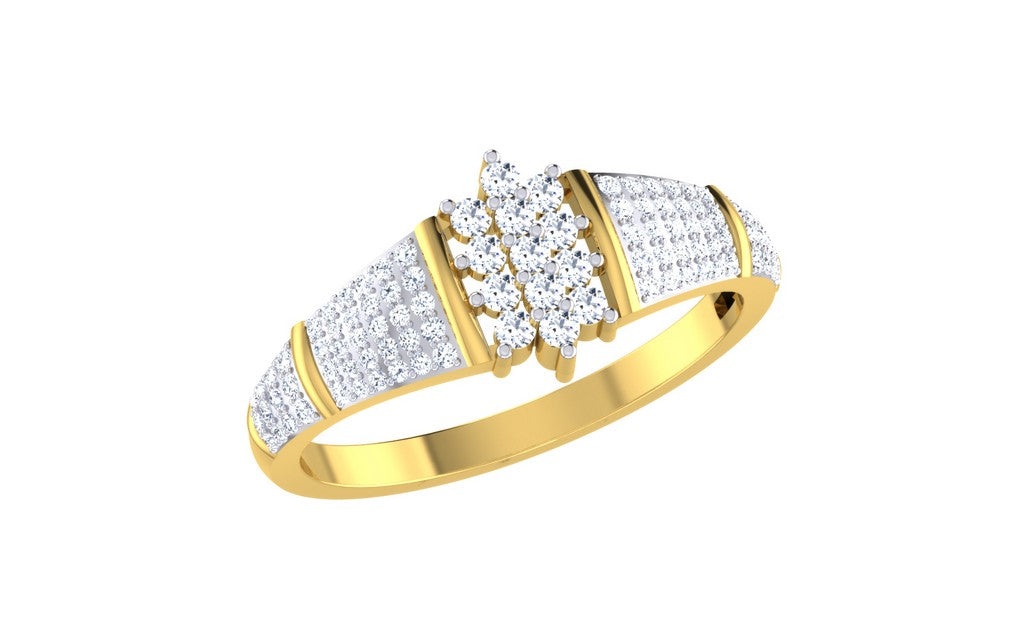 Heavily Encrusted Diamond Ring - 1687367353