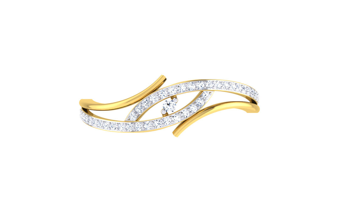 Eye Shaped Diamond Ring - 1687367453