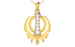 Load image into Gallery viewer, Enticing Gold &amp; Diamond Pendent - 1687366058
