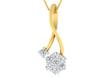 Load image into Gallery viewer, Elegent loop Pendent with Diamond Eencrusted Ends - 1687366048
