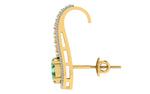 Load image into Gallery viewer, Stunning Danglers with Emerald - 1687366982
