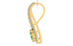 Load image into Gallery viewer, Stunning Danglers with Emerald - 1687366982
