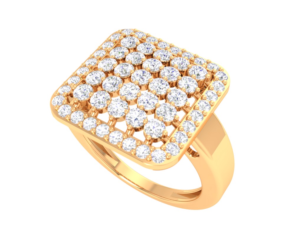 Ever Classic Square Shaped Ring - 1687361856