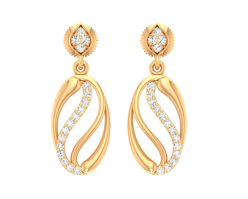 Oval shaped Earrings - 1687447781