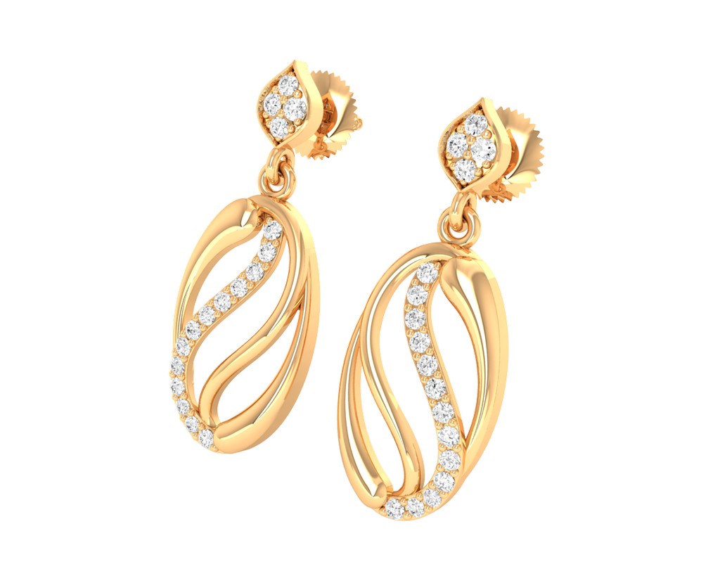 Oval shaped Earrings - 1687447781