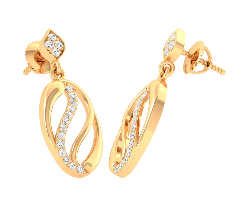 Oval shaped Earrings - 1687447781