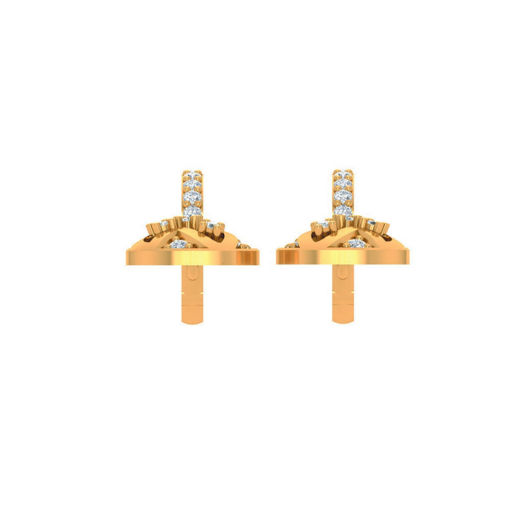 Abstract Sparkling Earrings - 1687367110